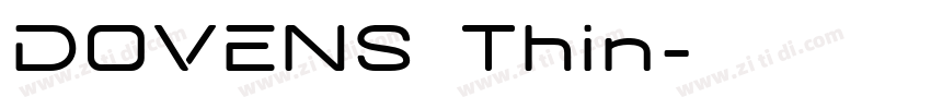 DOVENS Thin字体转换